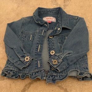 Ruffle Butts Classic Blue Jean Jacket with Ruffle Hem 12-18 Months